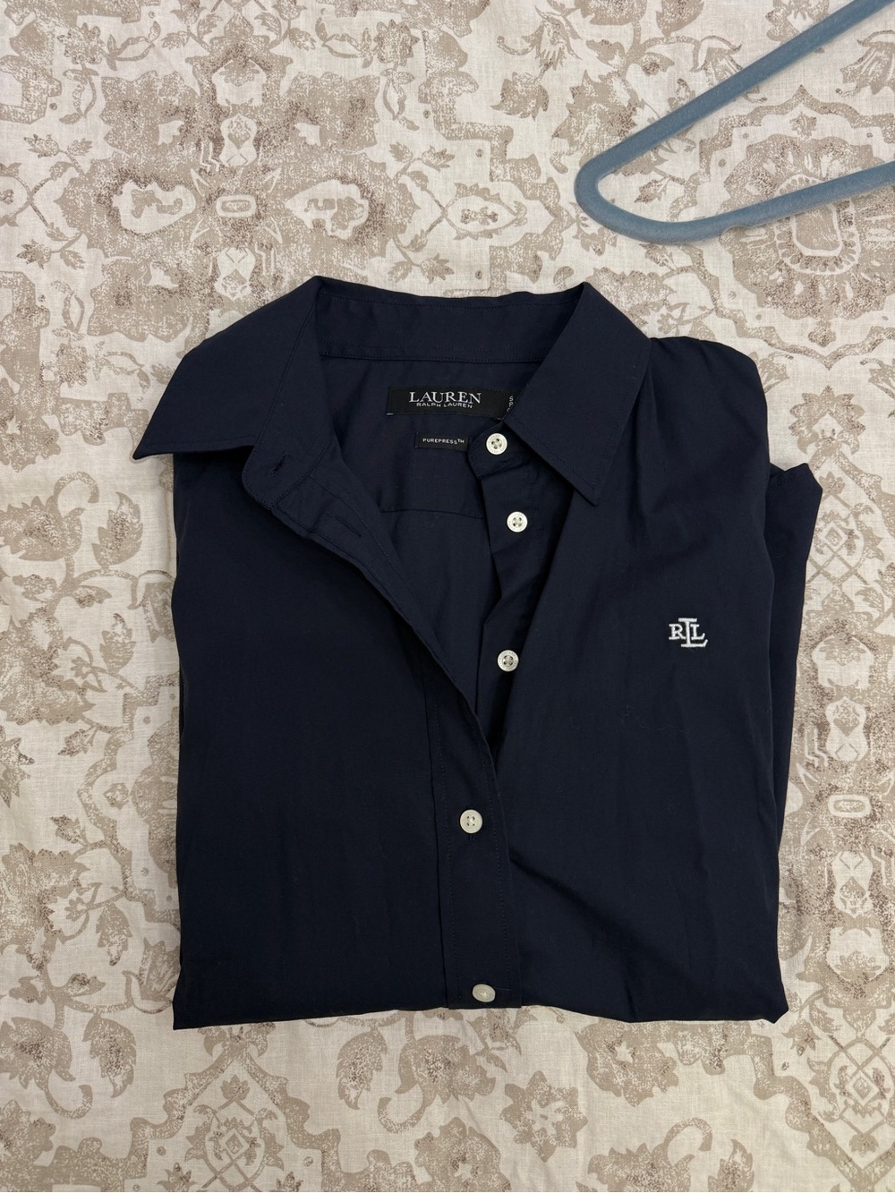 Lauren Ralph Lauren Navy Button up Shirt